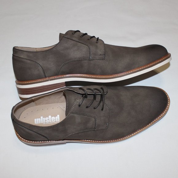 KENNETH COLE REACTION GREY PLAIN TOE DERBY US 13M main image 6